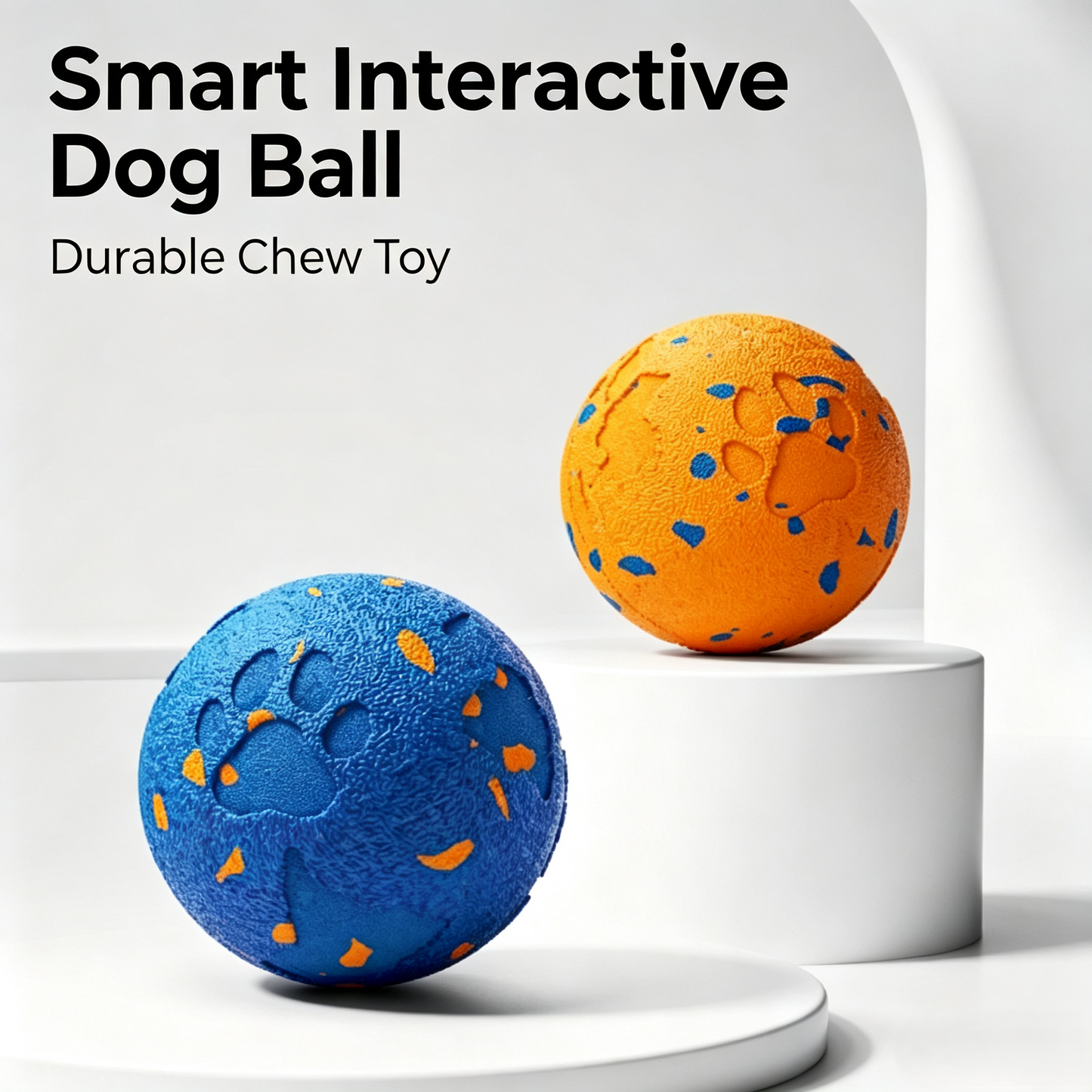 Smart Interactive Dog Toy Ball, Durable Bite‑Resistant Automatic Rolling Ball for Dogs