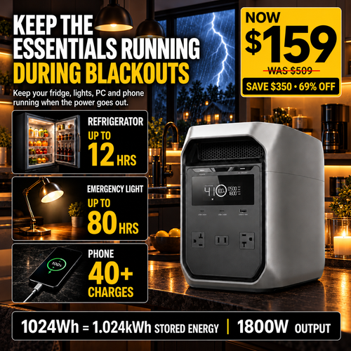 1024Wh Portable Power Station