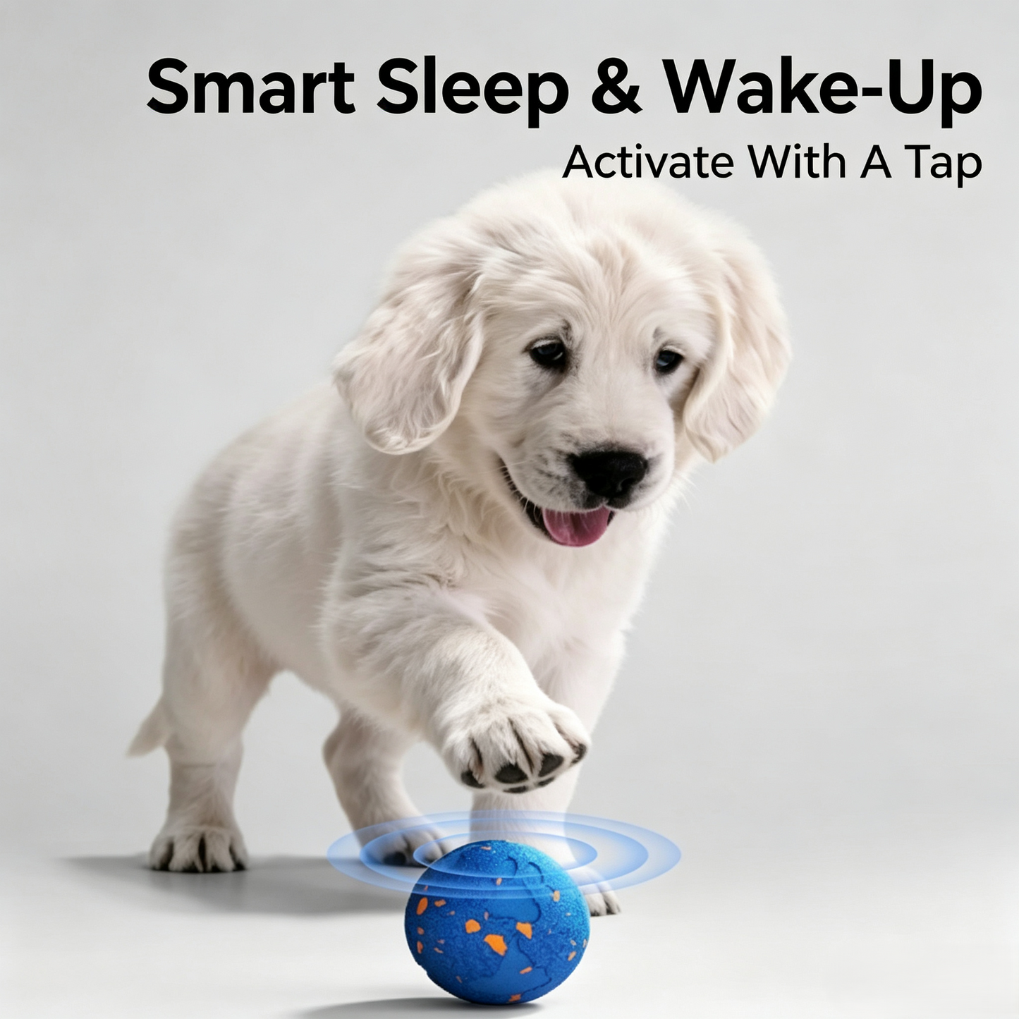 Smart Interactive Dog Toy Ball, Durable Bite‑Resistant Automatic Rolling Ball for Dogs